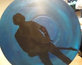 Bruce Springsteen Silhouette Painted Vinyl Record