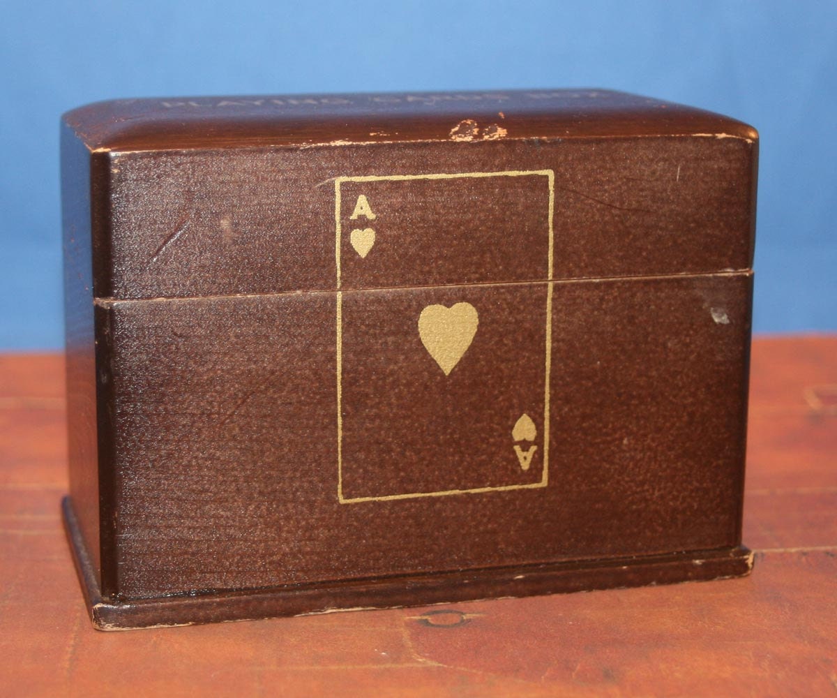 Wood Playing Cards Box