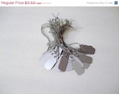 CIJ-JULY 4TH Sale 100 Count Elegant Silver Price Tags, For Jewelry Or Small Gifts & Collectibles