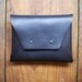 Black Leather Clutch