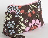 Small Clutch Small Wristlet Zippered Clutch Pleated Clutch Pleated Purse