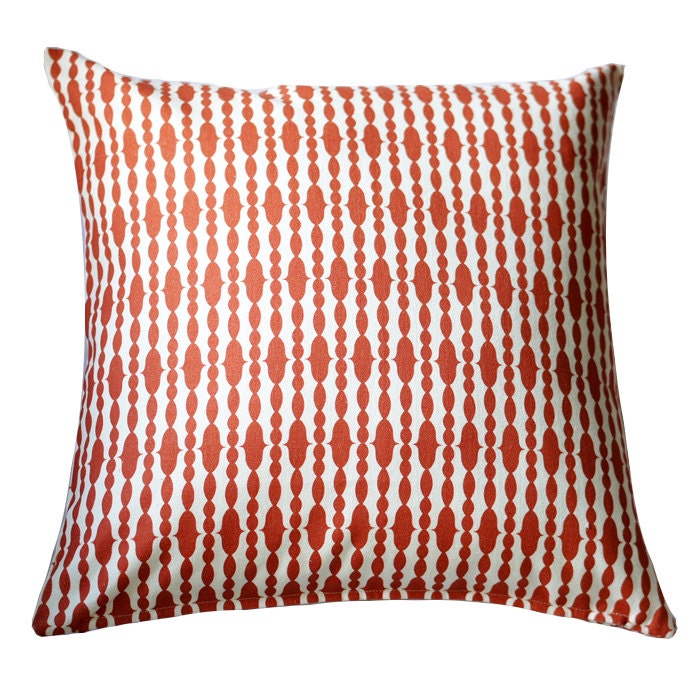Organic Pillow Cover - Raindrops Mandarin