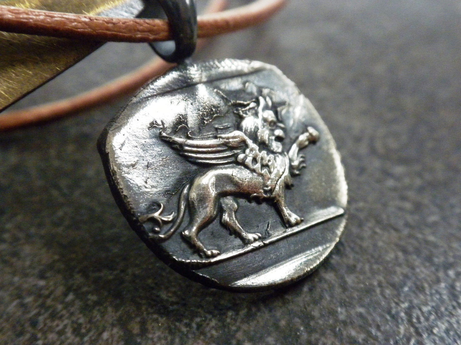 Wax Seal Pendant Winged Lion of Venice
