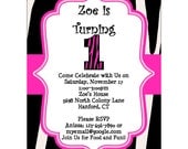 Zebra Print - Buy 2 Get 1 FREE - PRINTABLE Invitation - DIY Personalized Party Decorations