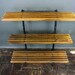 Mid Century Slat Bench Book Shelf