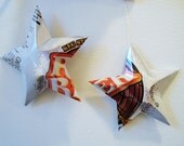 Root Beer Stars Ornaments  Soda Can Upcycled