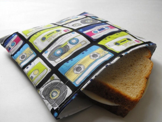 Reusable Sandwich Bag -- 80s Replay