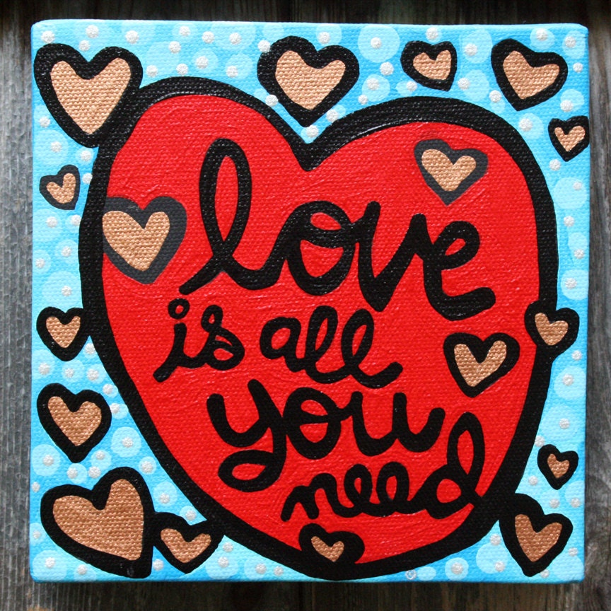 Love is All You Need Original art Painting by Cynthia Frenette