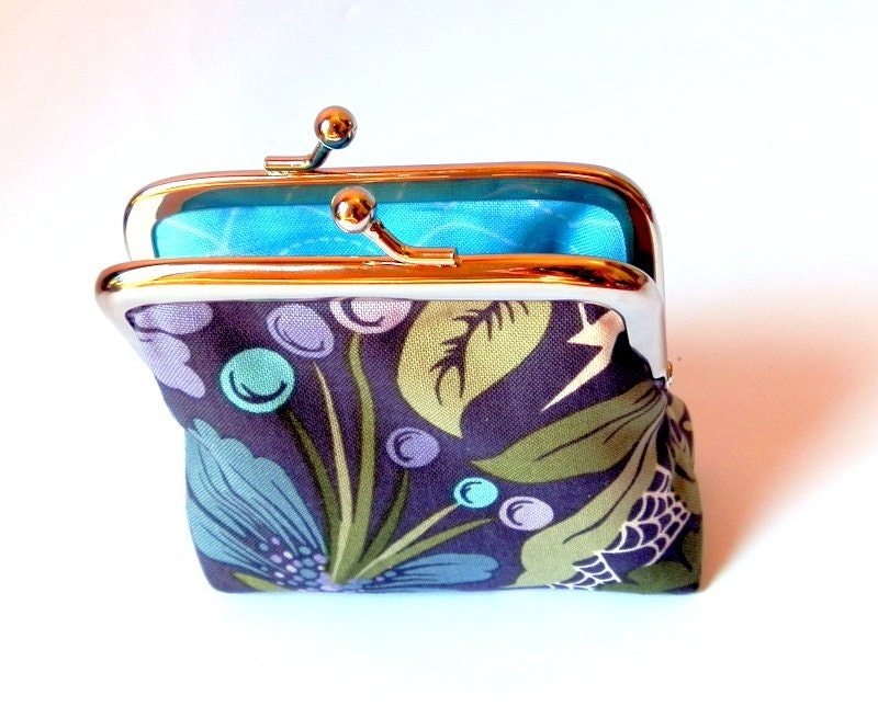Coin purse medium Deadly Nightshade halloween goth
