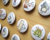 6 assorted badges from Neil Slorance.