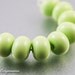 Key Lime Green Glass Spacer Beads, Pantone Tender Shoots, SRA Handmade Lampwork