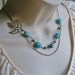 Turquoise Statement Necklace. Statement Jewelry. Sparrow Necklace. Turquoise Jewelry. Layered Necklace