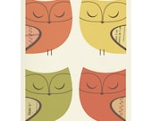 Owl Patterns - 8 x 10 Print
