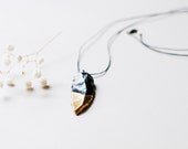 Obsidian Arrowhead contrast necklace