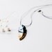 Obsidian Arrowhead contrast necklace