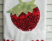 Handmade Strawberry Kitchen Towel