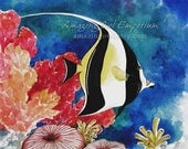 Tropical Fish - 8x10" Giclee Art Print