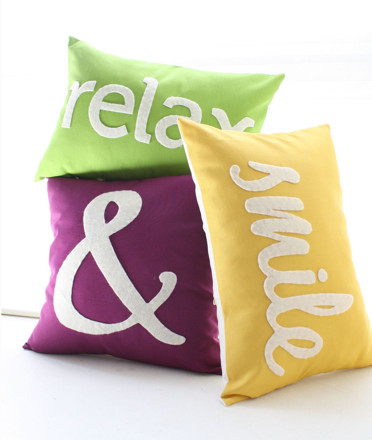 Smile Pillow in Yellow - Home and Living / Decor and Housewares