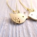Bird Earrings, Gold Charms on Kidney Ear Wires, Dangle Earrings, Sparrow, Everyday Jewelry