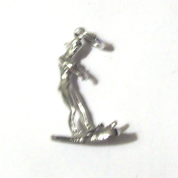 Sterlig Silver Jet Skier Charm