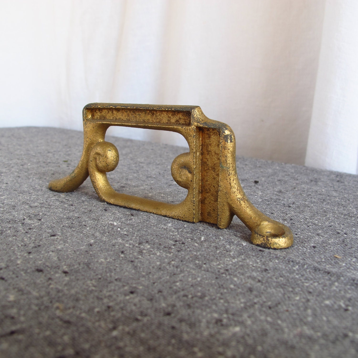 Boot Scrape Victorian Cast Iron Gold 1890s