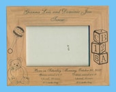 Personalized Baby Frame for Twins - Birth Information