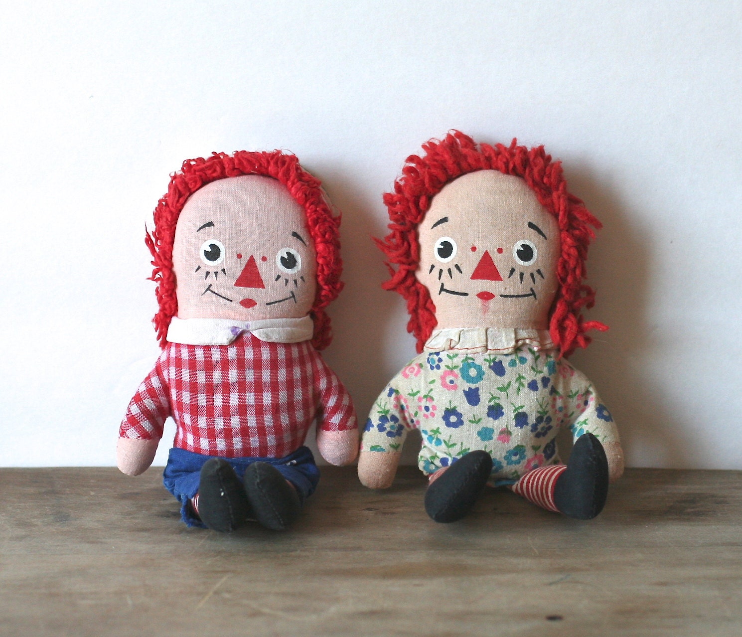 Knickerbocker Raggedy Ann Andy Dolls