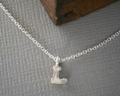 Silver Initial Necklace, Initial Necklace, Delicate Necklace, Monogram Necklace, Personalized Jewelry, Best Friend, Birthday