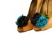 Set of Peacock themed Bridal Shoe Clips for Wedding Shoes, Blue Shoe Clips, Bouquet Shoe Clips