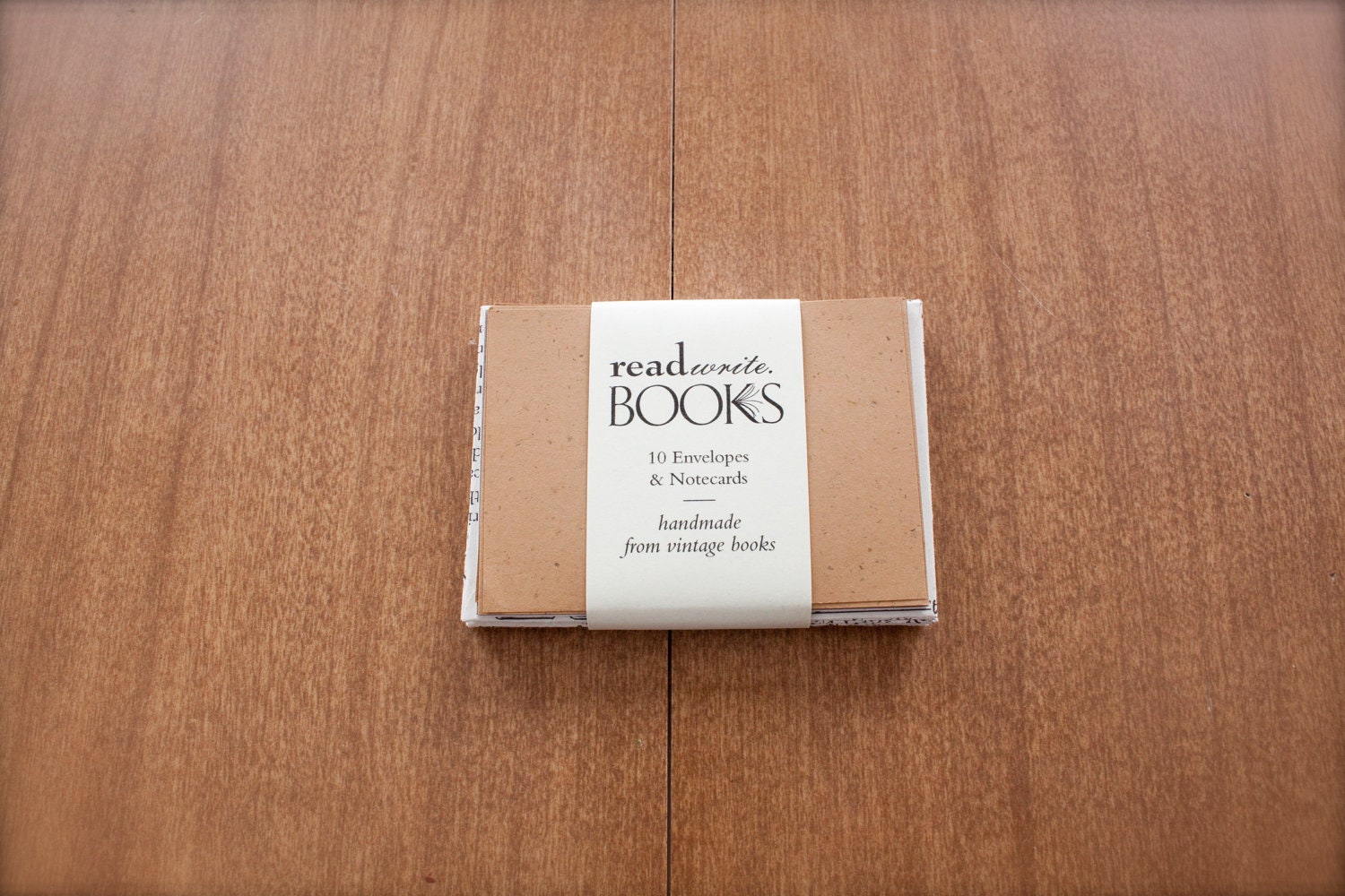 Vintage Recycled Book Envelope Set- Mini