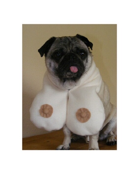 DOGGIE Boob Scarf as seen in The Regretsy Christmas Special Featuring JACK the PUG