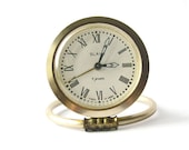 Mechanical alarm clock Slava, vintage alarm clock from Soviet Union period