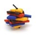 Stacks Merino Wool Felt Cat Toy - Hipster Colors