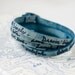 Live Simply. Dream big. Be grateful. Give love. Laugh lots- Ultra Long Leather Wrap Bracelet