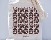 Owl Pattern Tote Bag
