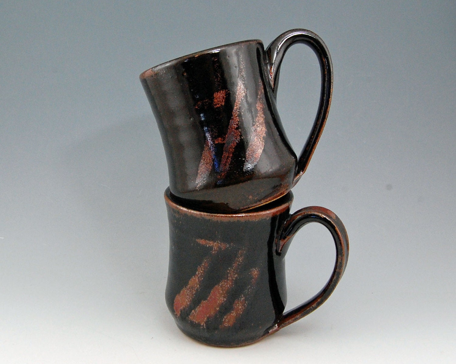 Handmade Coffee Mug - Ceramic Mug - Temmoku