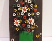 Mid Century Modern 3D Wall Hanging Made from Nails