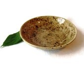 Small Serving Bowl in Earth Tones of Brown and Green