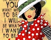 What I Want to Be / original illustration ART Print SIGNED / 8 x 10 / NEW