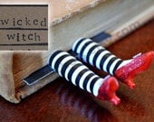 The ORIGINAL Wicked Witch Bookmark  - Ruby Slippers Bookmark - Witch Legs Bookmark
