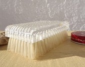 Lucite Acrylic Glass Vintage Brush