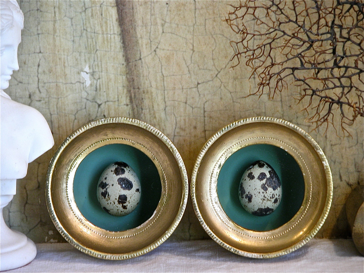 Florentine Egg Display - Set of Two