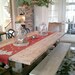Trestle Dining Table and Bench
