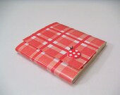 Lovely Ladybug Red Plaid Sticky Notes Pad