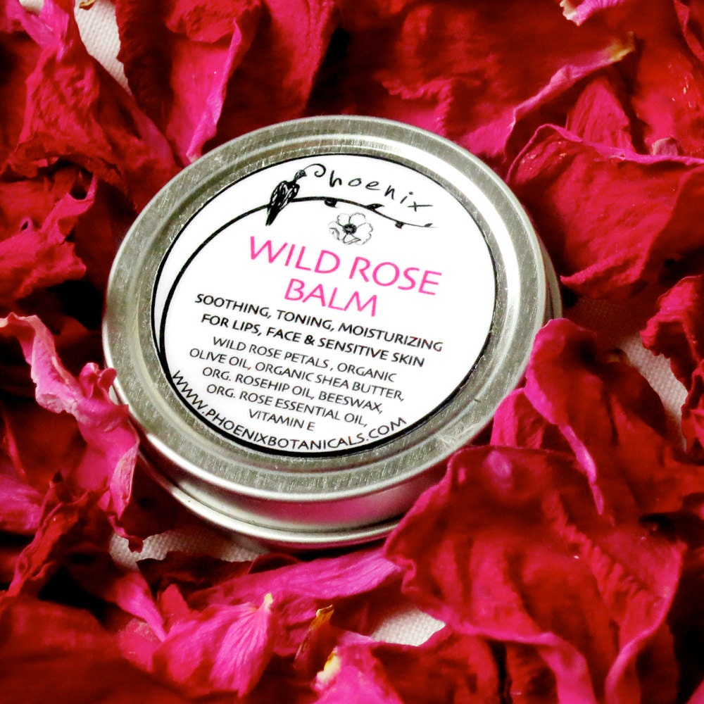 Wild Rose Balm, Gifts for Him, Unisex, Organic Moisturizing Salve - 1/2 oz tin
