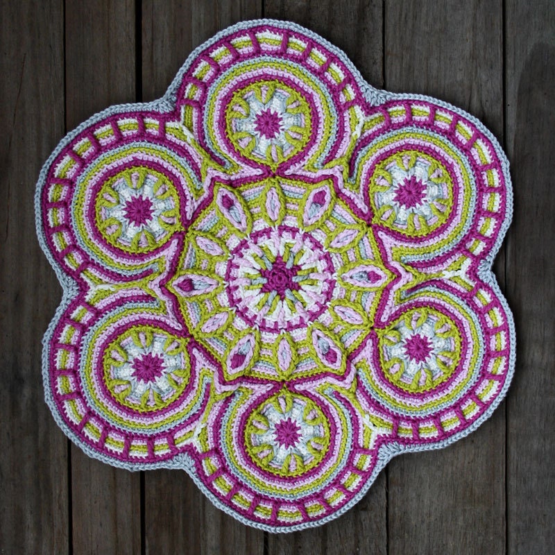 Crochet Overlay Mandala  No. 3 Pattern PDF