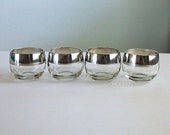 4 Dorothy Thorpe Silver Band Roly Polys Small Cordial Size