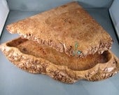 Bird's eye maple Maple burl jewelry box rustic natural edge box bandsaw box Jewelry box  fifth anniversary wedding anniversary birthday