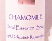 Soothing CHAMOMILE Gem Essence Spray Mist- infused with Clear Quartz Crystal- All Chakra Color Therapy- Chakra Balancing, Healing