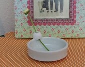 Simple and Sweet Tiny Porcelain Bud Vase and Bowl